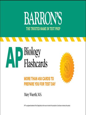 cover image of AP Biology Flashcards: Up-to-Date Review and Practice